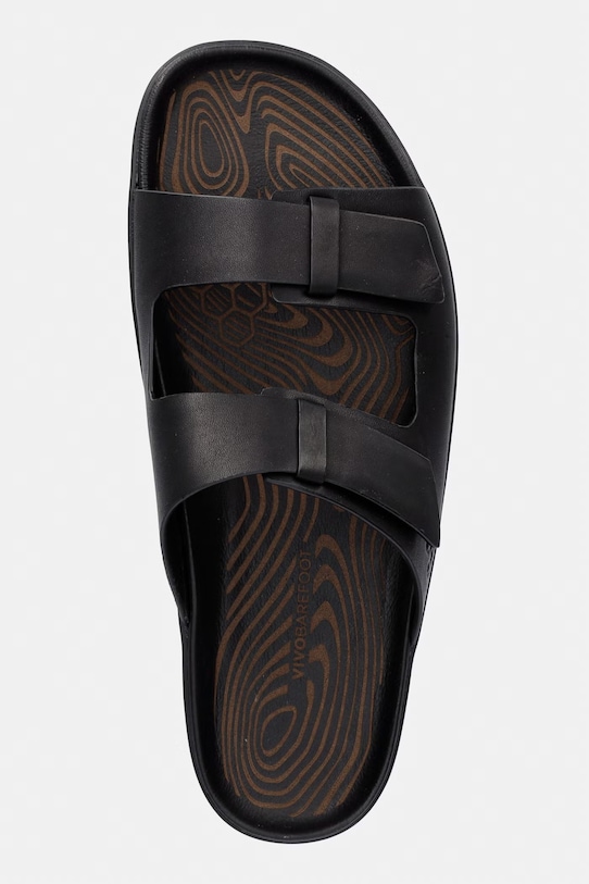 Vivobarefoot klapki męskie skórzane SENSUS YIN SLIDE czarny 309564