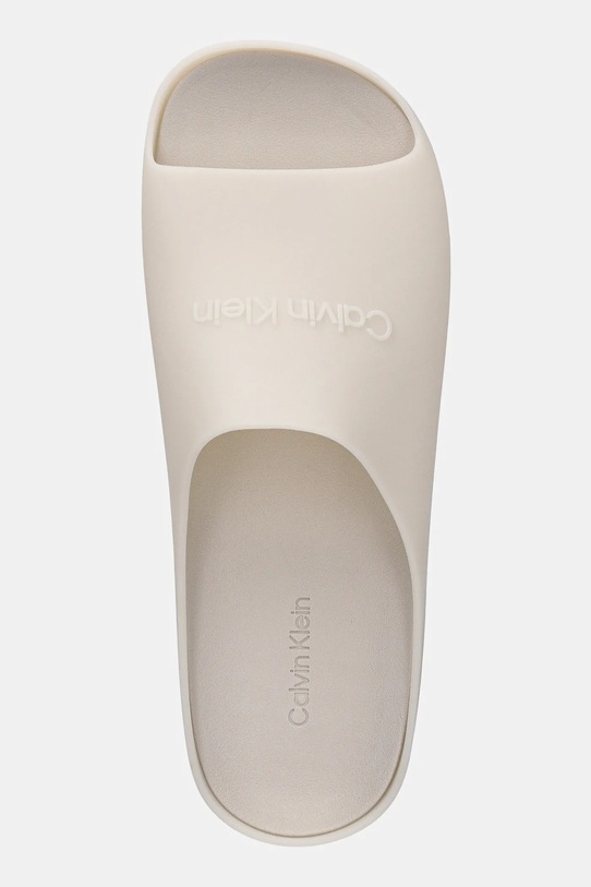 Παντόφλες Calvin Klein JELLY SLIDE μπεζ HM0HM02014