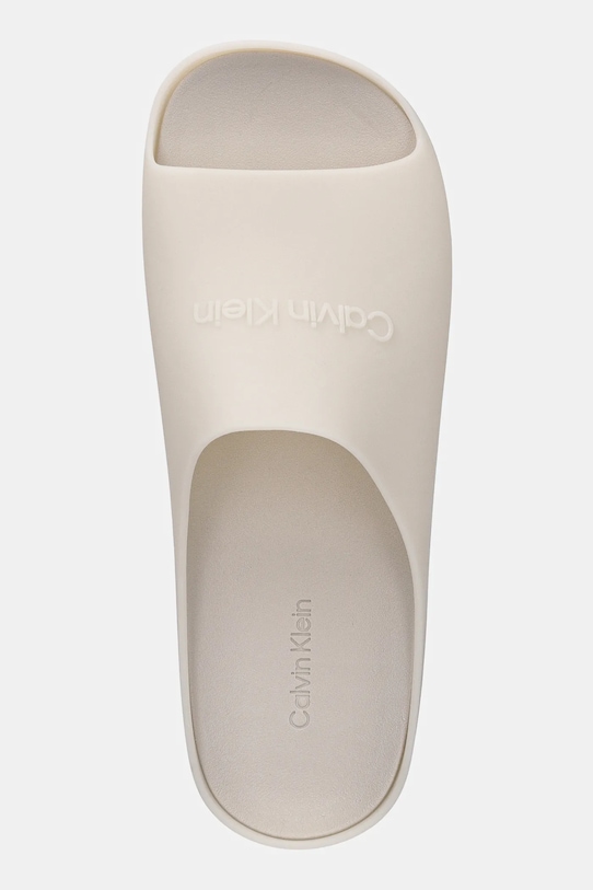 Παντόφλες Calvin Klein JELLY SLIDE μπεζ HM0HM02014