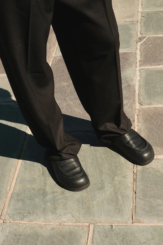 Naked Wolfe klapki skórzane Cord Cord.Black.Pebble