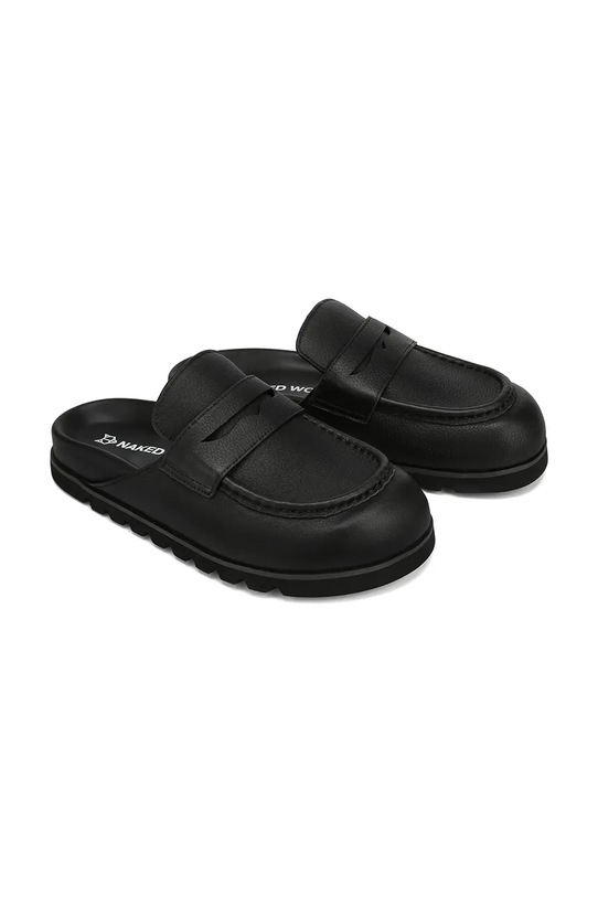 Naked Wolfe klapki skórzane Cord Cord.Black.Pebble czarny SS26