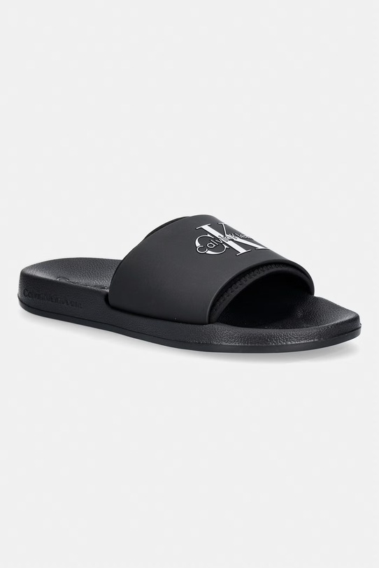 Calvin Klein чехли мъжки ESS SLIDE RUBBER NEOPRENE черен HM0HM02229
