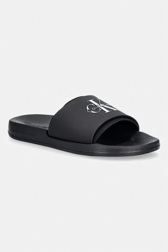 Calvin Klein чехли мъжки ESS SLIDE RUBBER NEOPRENE черен HM0HM02229