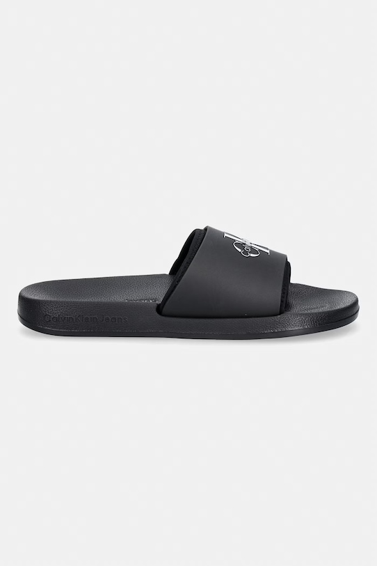 Calvin Klein чехли мъжки ESS SLIDE RUBBER NEOPRENE HM0HM02229 черен SS26