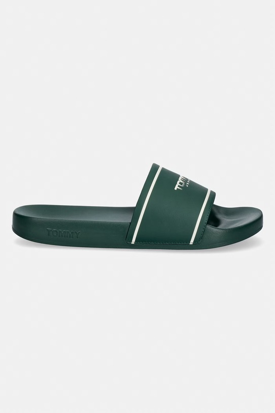 Tommy Jeans klapki basenowe męskie TJM SUMMER SANDAL 26.2 EM0EM01723 zielony SS26
