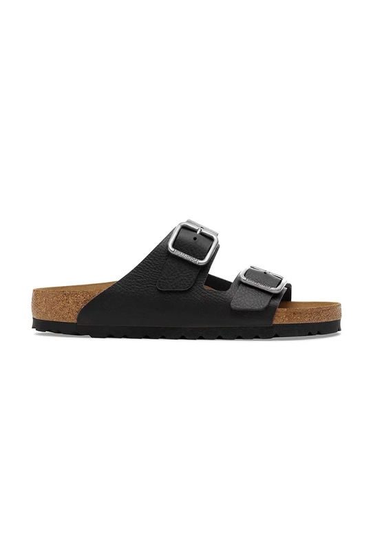 Birkenstock klapki skórzane Arizona czarny 1030675
