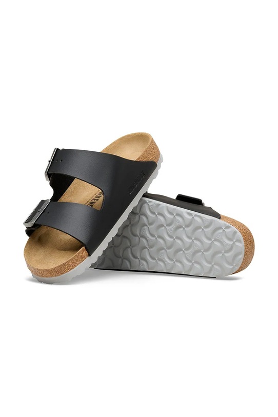 Birkenstock klapki skórzane Arizona czarny 1032018