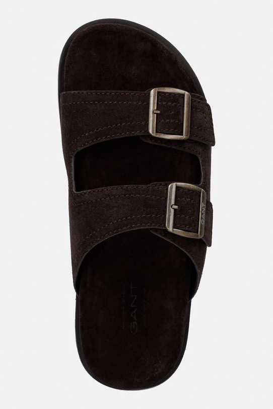 Gant klapki męskie zamszowe Fairfo brązowy 32663295.G46