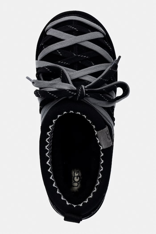 UGG kapcie zamszowe M Tasman Lace czarny 1175054.BLK