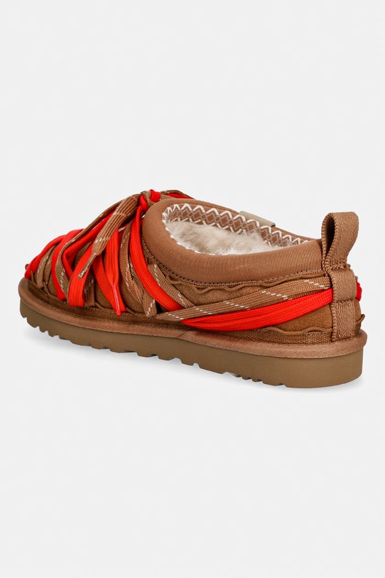 Obuwie UGG kapcie zamszowe M Tasman Lace 1175054.CHE brązowy