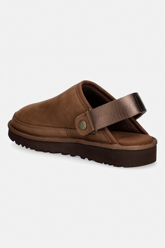 Obuwie UGG klapki nubukowe M Goldencoast Clog II Nubuck 1178670.DKC brązowy