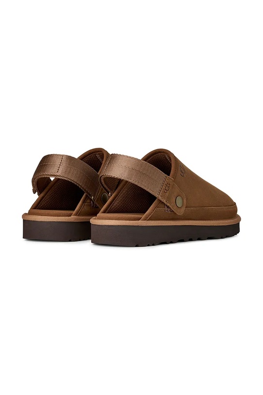 Obuwie UGG klapki nubukowe M Goldencoast Clog II Nubuck 1178670.DKC brązowy