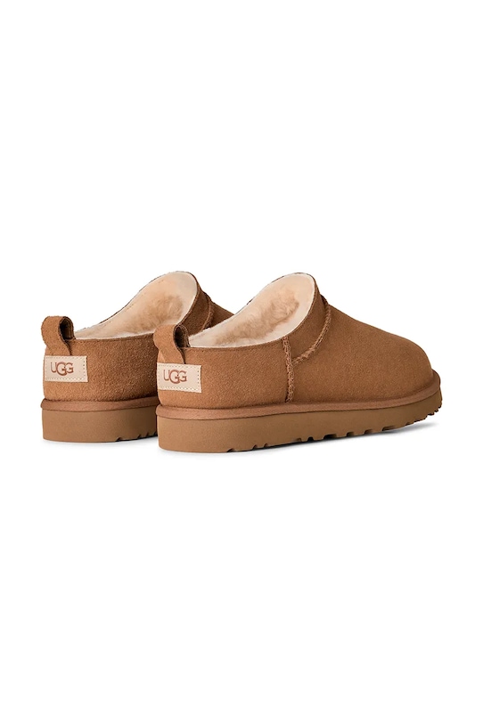 Obuwie UGG kapcie zamszowe M Classic Micro 1180190.CHE brązowy