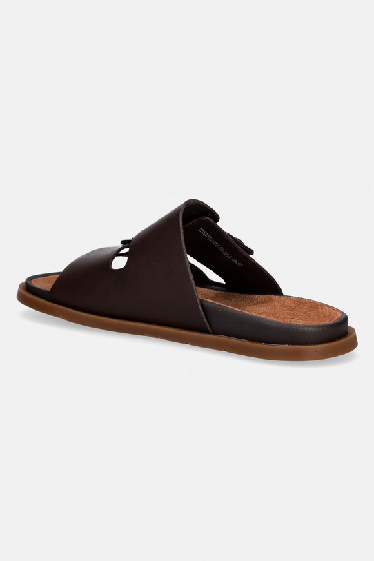 Обувки Camper чехли мъжки кожени Lluc Sandal K101091.002 кафяв