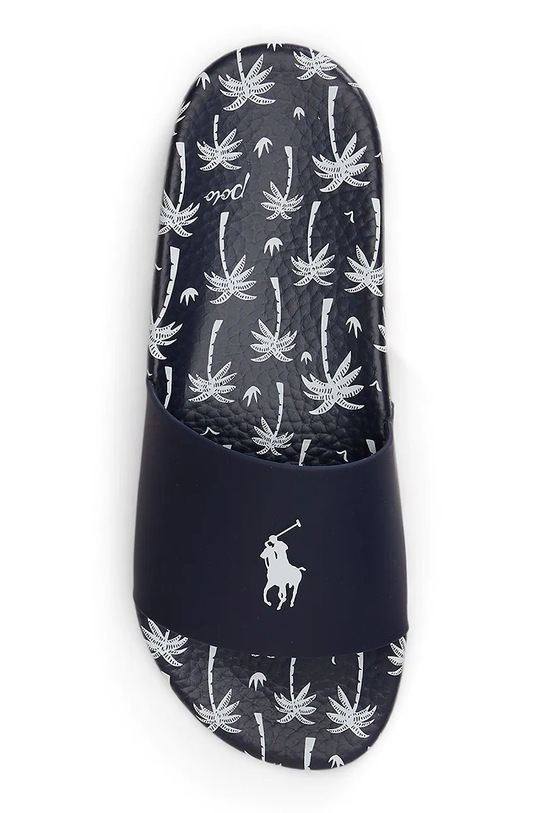 Obuwie Polo Ralph Lauren klapki na płaskim obcasie męskie Polo Slide 809P08336001.410 granatowy