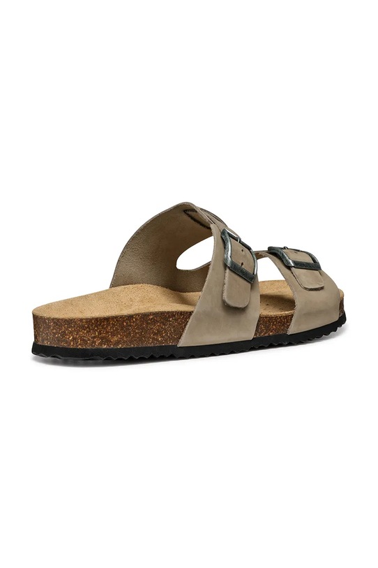 Obuwie Geox klapki zamszowe U SANDAL GHITA U159VB00032C1018 brązowy