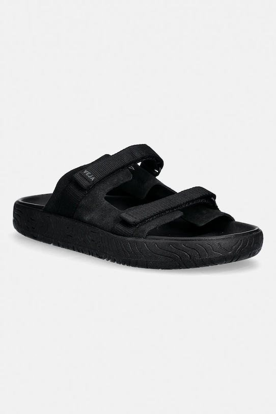 Veja klapki zamszowe ARPOADOR SUEDE tekstylny czarny AP3221036B