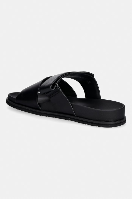 Scarpe BOSS Ciabatte slide da uomo in pelle Hedrik 50563153.001 nero