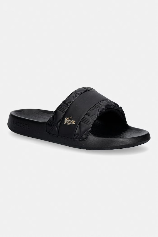 Lacoste klapki męskie Serve Slides Hybrid Monogram Pack czarny 51CMA0027