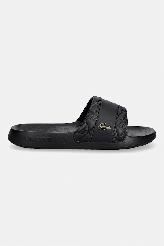 Lacoste klapki męskie Serve Slides Hybrid Monogram Pack 51CMA0027 czarny SS26