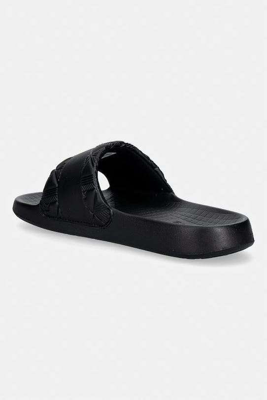 Obuwie Lacoste klapki męskie Serve Slides Hybrid Monogram Pack 51CMA0027 czarny
