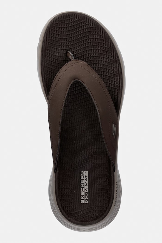 Skechers japonki GO WALK FLEX brązowy 229202