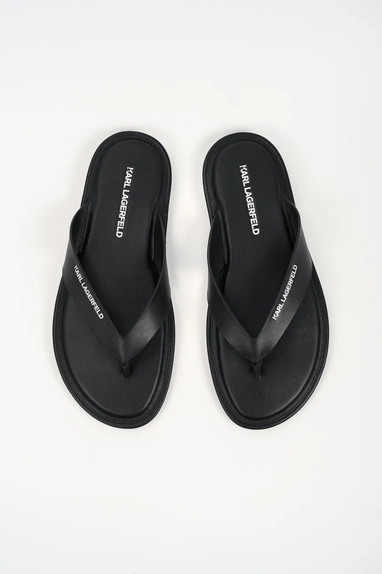 Kožené žabky Karl Lagerfeld Kastor Iv čierna KL70206C.000