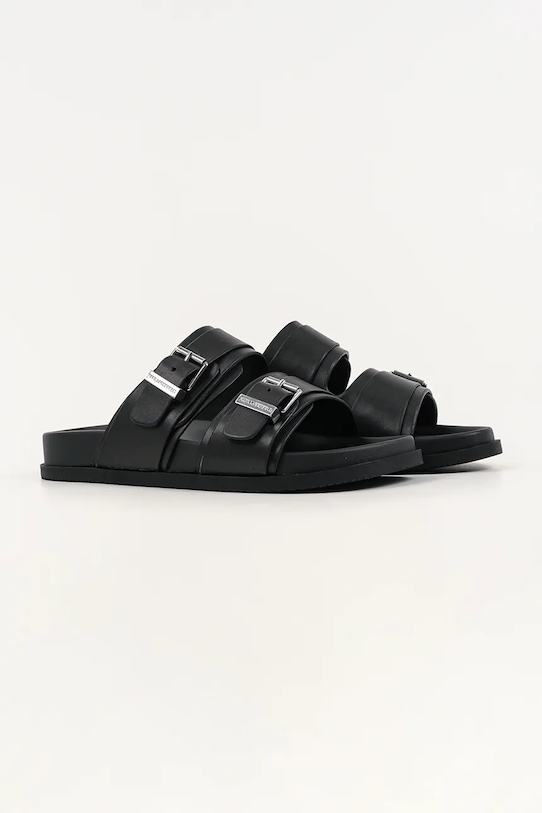 Karl Lagerfeld klapki męskie skórzane Kaden KL72106.000 czarny SS26