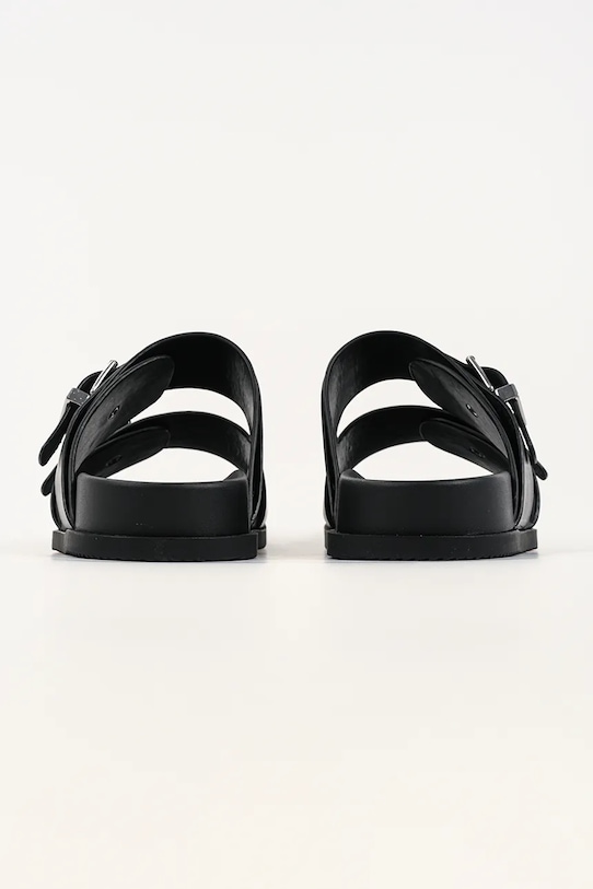 Obuwie Karl Lagerfeld klapki męskie skórzane Kaden KL72106.000 czarny