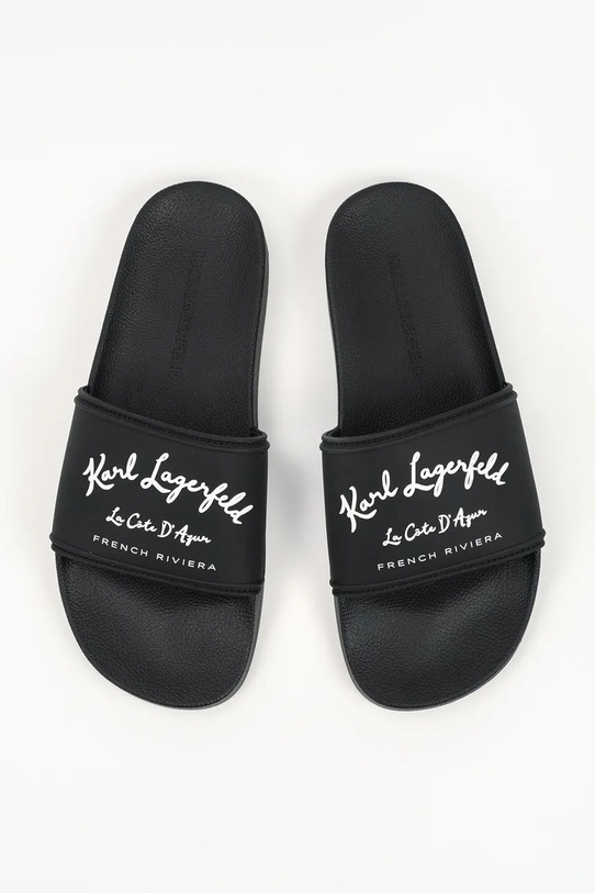 Karl Lagerfeld klapki męskie Kondo Ii czarny KL70023C.V00