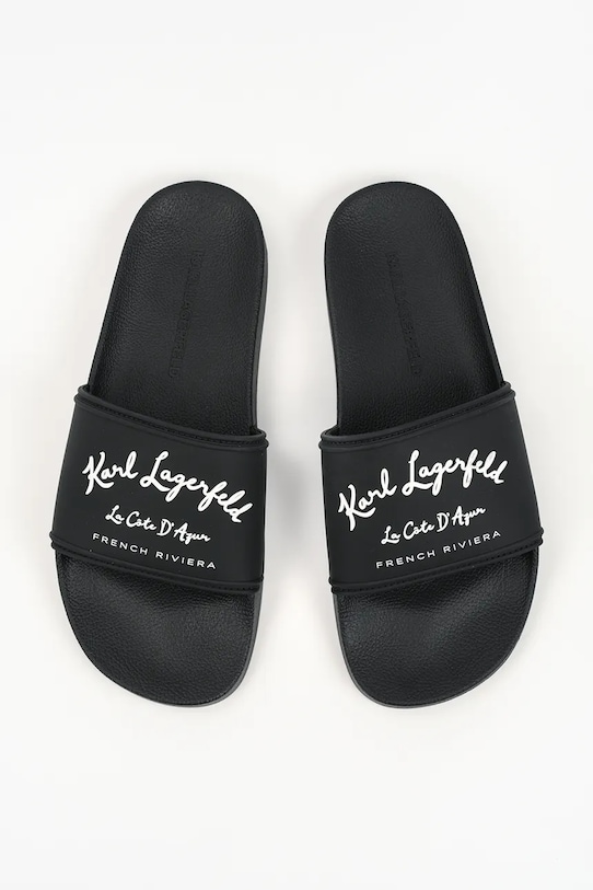 Karl Lagerfeld klapki męskie Kondo Ii czarny KL70023C.V00