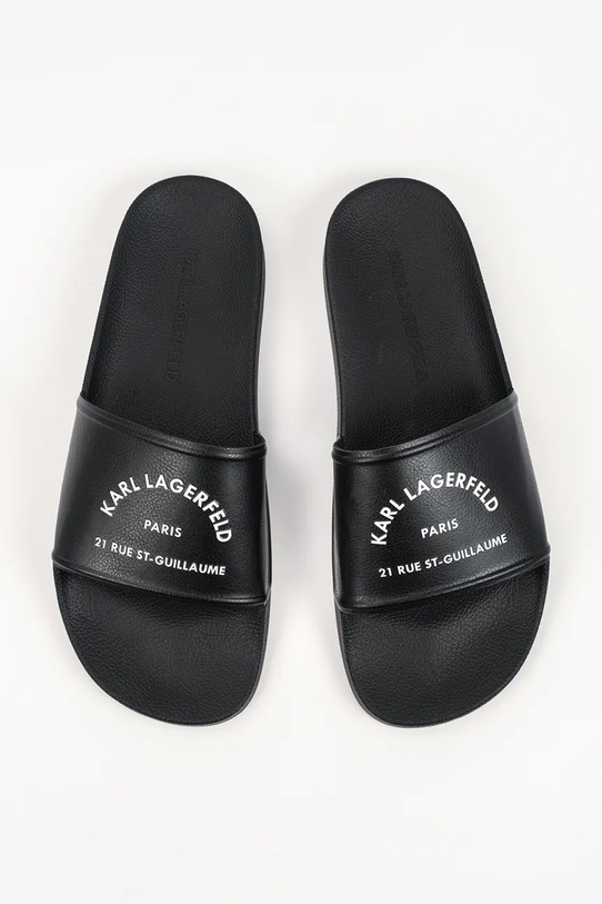 Karl Lagerfeld klapki męskie Kondo Ii czarny KL70008C.V00