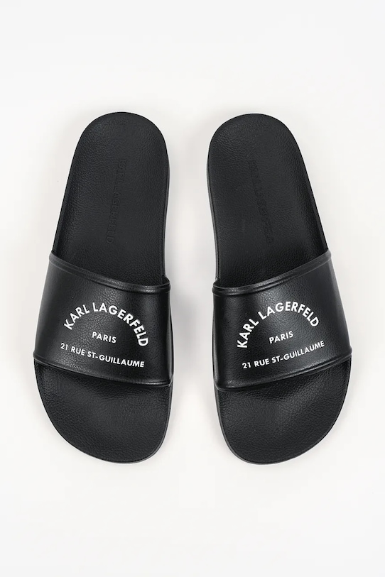 Karl Lagerfeld klapki męskie Kondo Ii czarny KL70008C.V00