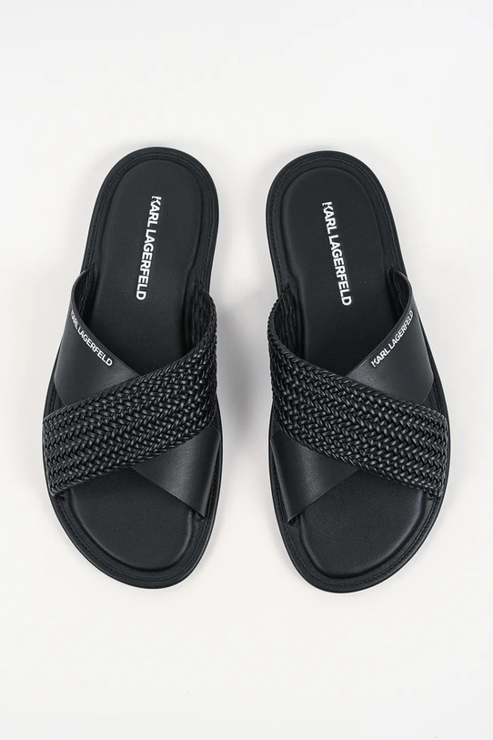 Karl Lagerfeld infradito in pelle Kastor Iv nero KL70214C.000