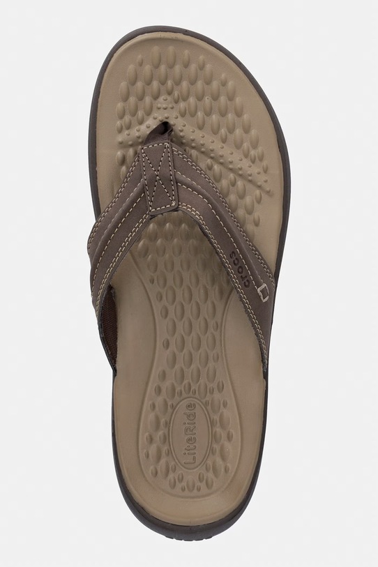 Crocs japonki męskie Yukon Vista II LR Flip brązowy 209332.206