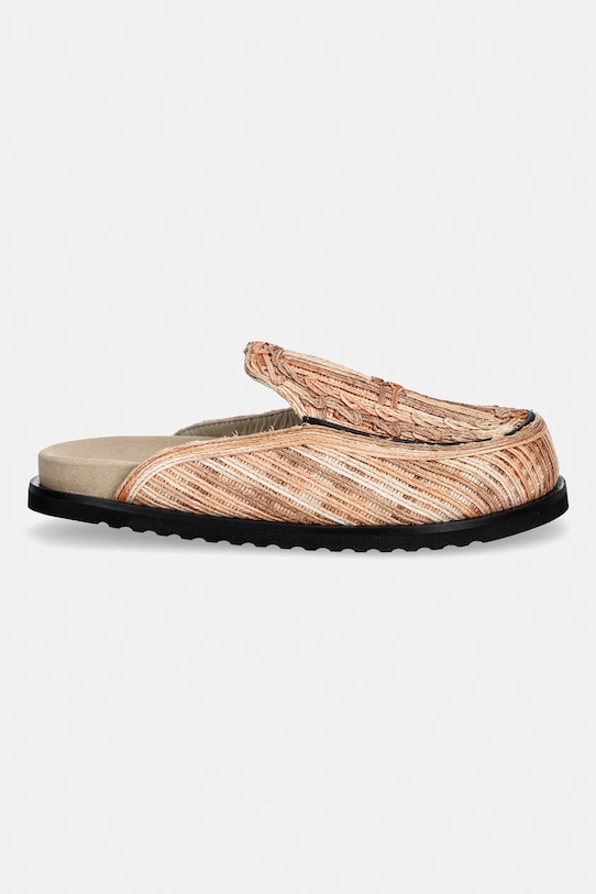 Filling Pieces klapki męskie skórzane Clog Panier 112613332319.220 beżowy SS26