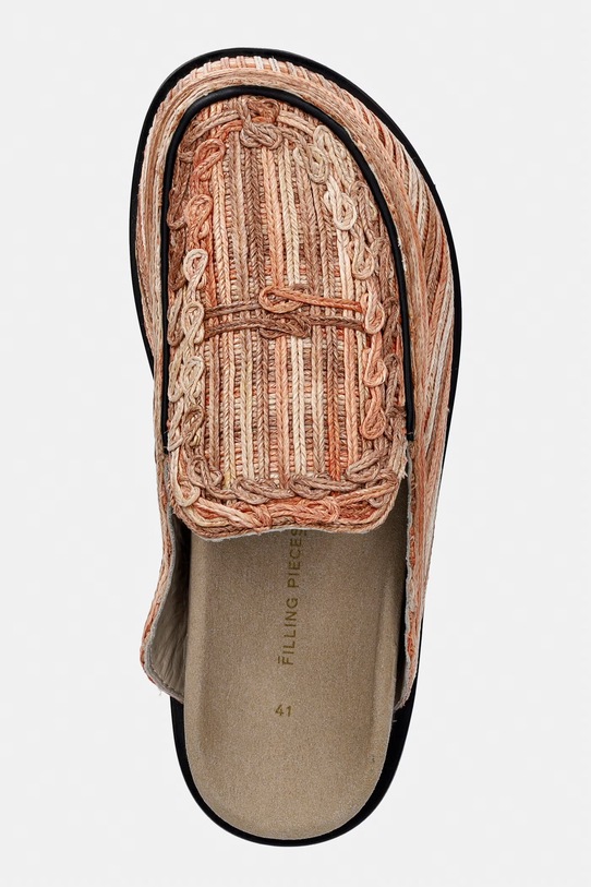 Filling Pieces klapki męskie skórzane Clog Panier beżowy 112613332319.220