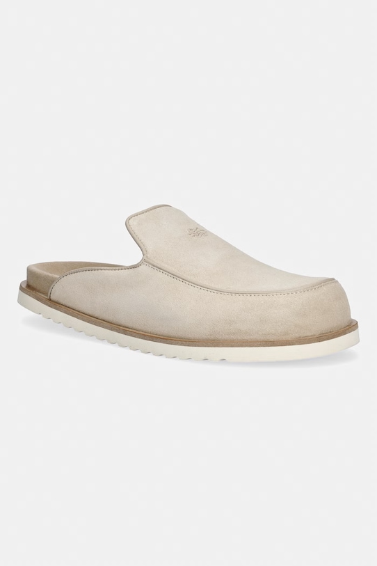 Filling Pieces Clog Suede klapki męskie zamszowe beżowy 112613332214.220