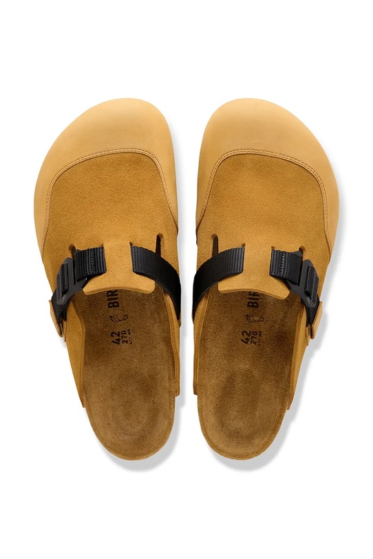 Obuwie Birkenstock Boston Nova 2.0 LEVE klapki z zakrytymi palcami męskie zamszowe 1031367 brązowy