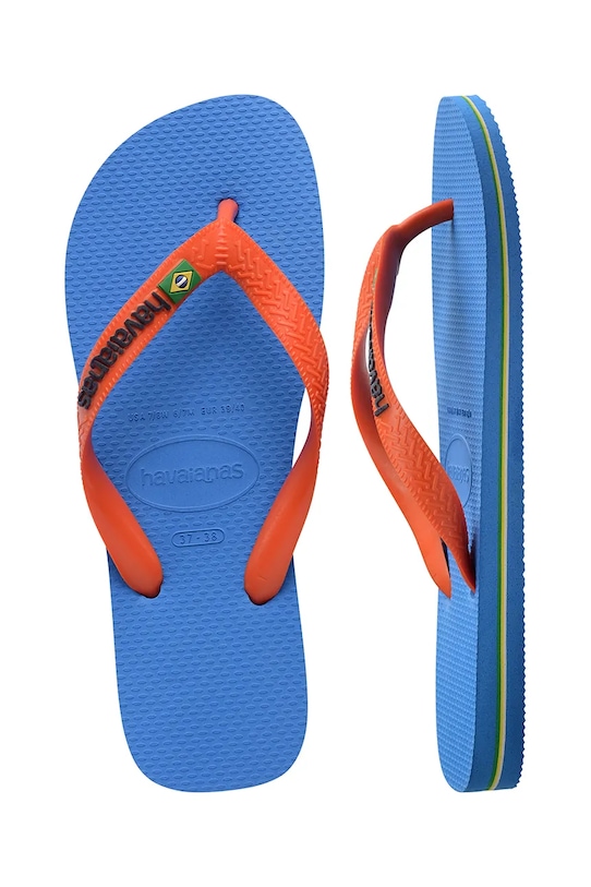 Havaianas japonki męskie BRASIL LOGO 4110850.2609 niebieski
