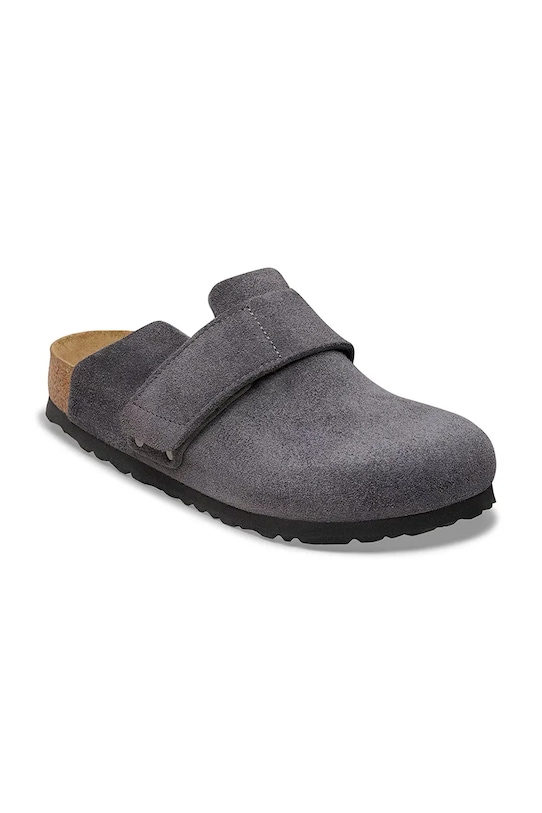 Birkenstock ciabatte slide in camoscio Loma 1031633 grigio SS26
