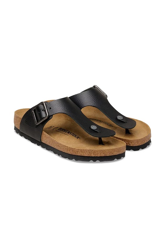 Obuwie Birkenstock Ramses klapki męskie skórzane 1031410 czarny