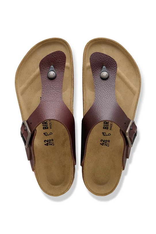 Birkenstock Ramses klapki męskie skórzane 1031400 brązowy
