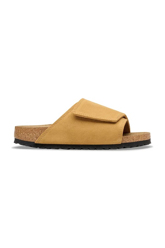 Birkenstock Solana klapki z odkrytą piętą damskie skórzane brązowy 1031629