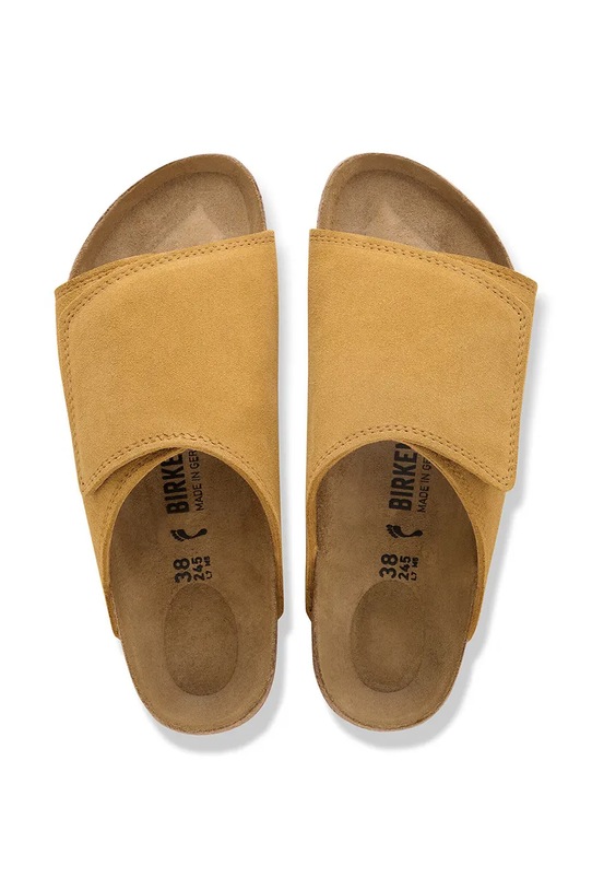 Birkenstock Solana klapki z odkrytą piętą damskie skórzane 1031629 brązowy