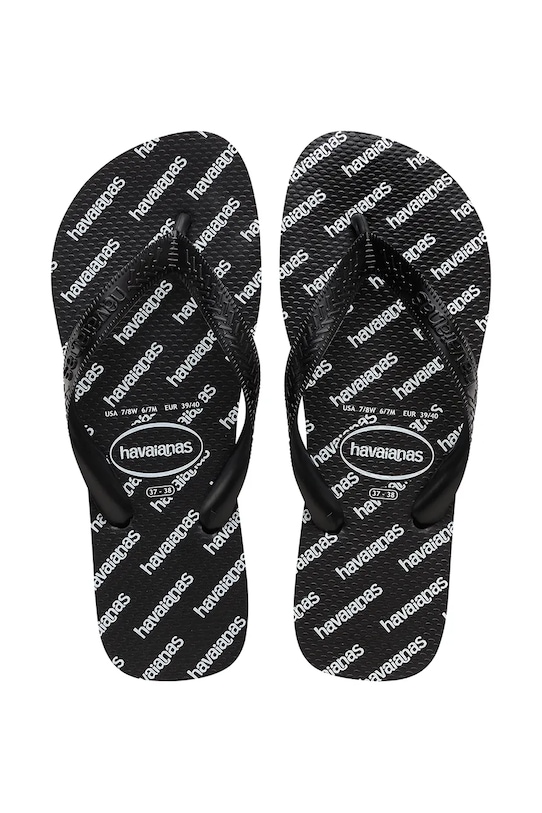 Havaianas klapki TOP LOGOMANIA ESSENTIAL BALLET syntetyczny czarny 4149891.0090