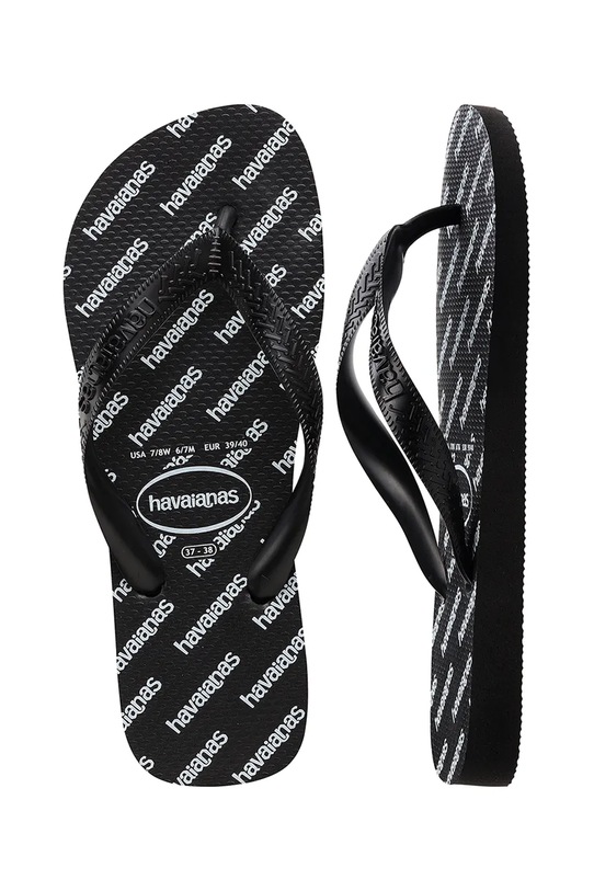 Παντόφλες Havaianas TOP LOGOMANIA ESSENTIAL BALLET 4149891.0090 μαύρο