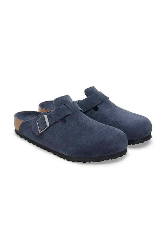 Încălțăminte Birkenstock papuci din piele Boston 1030837 bleumarin
