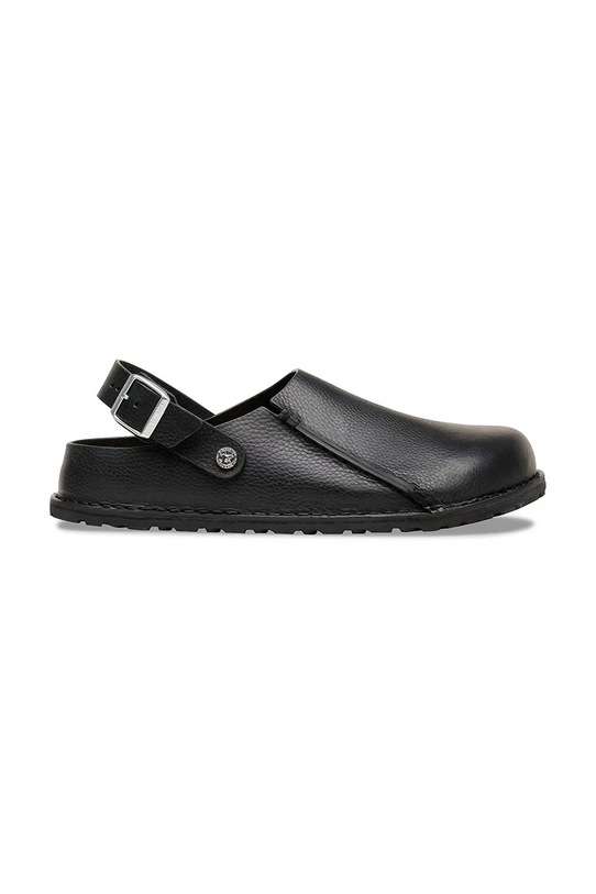 Birkenstock klapki zamszowe Lutry 1031273 czarny SS26