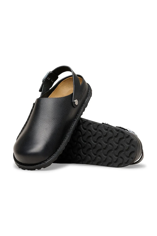 Birkenstock klapki zamszowe Lutry 1031273 czarny